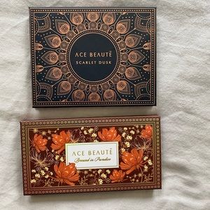 Ace Beauté eye shadow and bronzer pallets